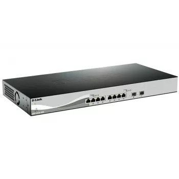 D-Link DXS-1210-10TS Hallatav L2/L3 10G Ethernet (100/1000/10000) 1U Must, Hõbedane