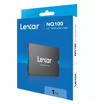 2,5-tolline SATA III SSD Lexar NQ100 1 TB — 550 MB/s lugemiskiirus, 6 Gbit/s edastus