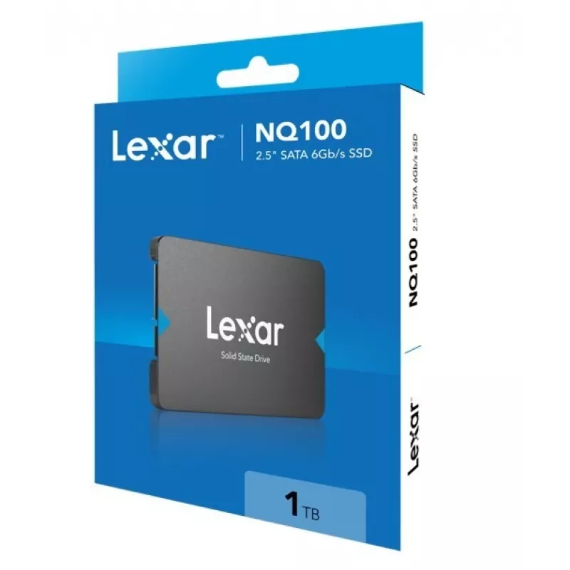 2,5-tolline SATA III SSD Lexar NQ100 1 TB — 550 MB/s lugemiskiirus, 6 Gbit/s edastus