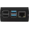 JOY-IT RPI CASE ALU06 - Korpus Raspberry Pi 4-le, Alu, must (RB-ALUCASEP4+06)