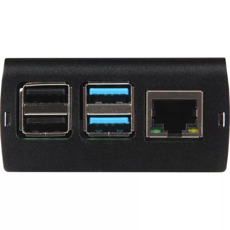JOY-IT RPI CASE ALU06 - Korpus Raspberry Pi 4-le, Alu, must (RB-ALUCASEP4+06)