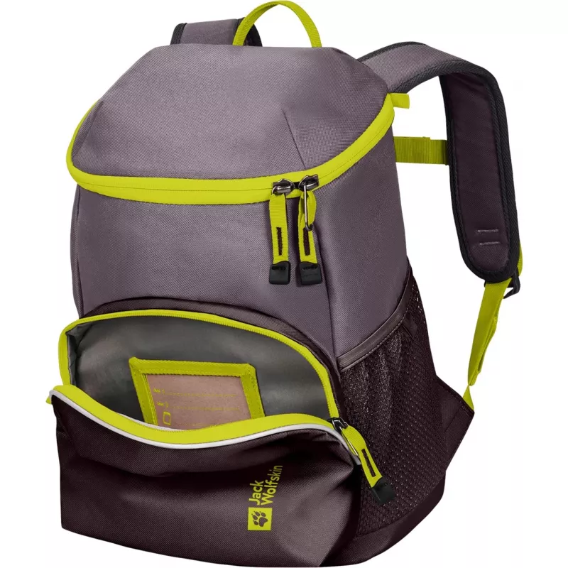 Jack Wolfskin Erlebnis Pack seljakott - lilla/neoonkollane, 11 L