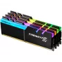 DIMM 32 GB DDR4-3600 (4x 8 GB) Quad-Kit, mälu must, F4-3600C16Q-32GTZRC, Trident Z RGB, INTEL XMP