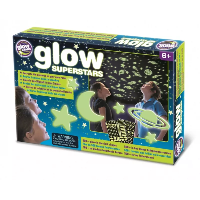 Seinakleebised Brainstorm Glow Superstars