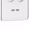 Liigpingekaitse Belkin BSV804ca2M Valge 8 vahelduvvoolu pistikupesa 2 m