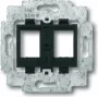 Busch Jaeger 1753-0-8063 pistikupesa 2 x RJ-45 must (1753-0-8063)