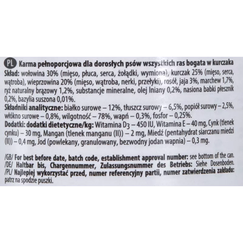 Dolina Noteci Premium kanaga, märg koeratoit, 400 g
