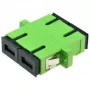 Fiiberoptiline adapter Alantec FOA-SCA-SMD SC/APC ühemoodiline dupleks, must/roheline
