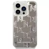Karl Lagerfeld KLHCP14XLMNMS iPhone 14 Pro Max 6.7 kõva kate hõbedane / hõbedane Liquid Glitter Monogram