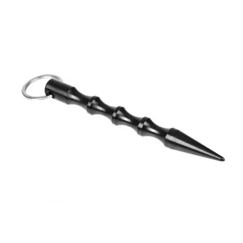 Taktikaline pastakas GUARD YC-008-BL — kompaktne duralumiiniumist pastakas koos klaasipurustajaga, 150 mm, 50 g, must