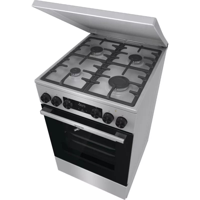 Gorenje GKS5C71XF vabaltseisev pliit ahjuga hõbedane