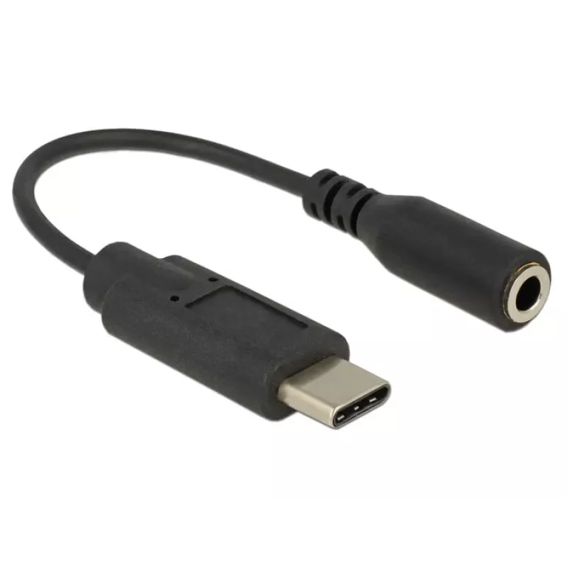 Delock Audio-Adapter - 24 pin USB-C (M) to mini-phone stereo 3.5 mm (W)