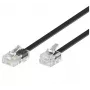 Telefonikaabel MicroConnect MPK463S RJ11 RJ45 15 m läbipaistev