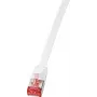 Logilink SlimLine - patch-kaabel - RJ-45 (S) RJ-45 (S) - 10 m - U/FTP, PiMF - CAT 6 - valuvormitud, haakumisvastane, lame - valge (CF2091S)