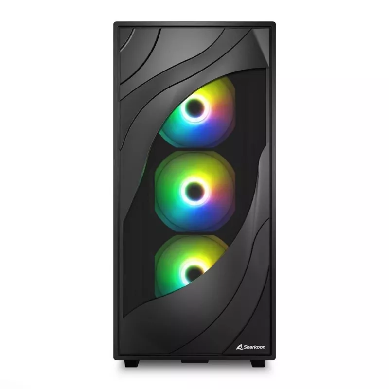 Sharkoon REBEL C80M RGB Midi Tower Must