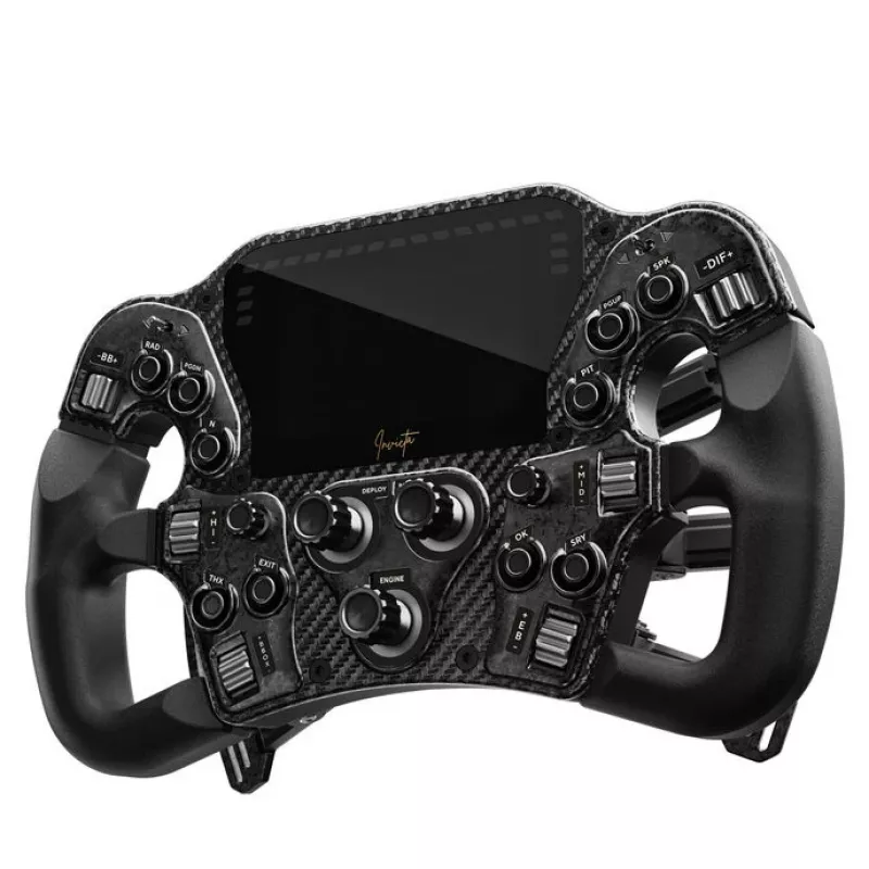 Sim racing rool Asetek Invicta 4.3 LCD — jõutagasisidega rool 4,3-tollise ekraaniga
