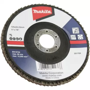 Makita - lihvketas - puidule, metallile, plastile, värvilisele metallile - 125 mm - Terasuurus: A80 (D-63498)
