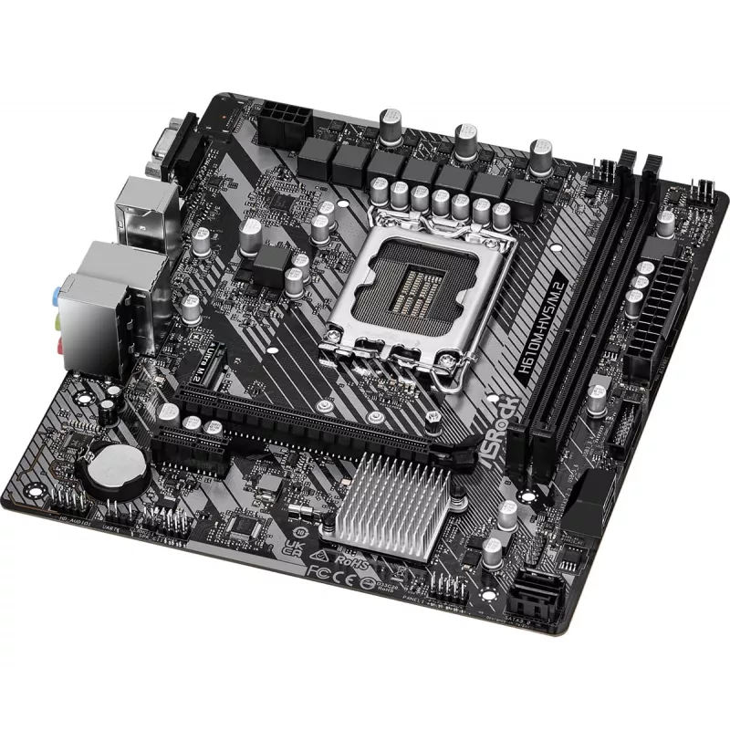 ASRock H610M-HVS/M.2 R2.0 DDR4 LGA1700 Micro-ATX emaplaat