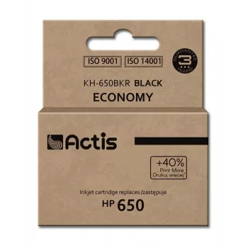 Tindikassett ACTIS KH-650BKR ühilduv HP 650-le — Must pigmenttint, 15 ml, standardmahutavus, üksikpakend