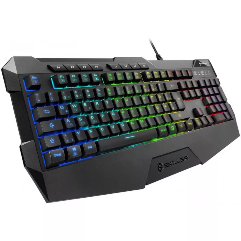 Sharkoon SKILLER SGK4 klaviatuur Gaming USB QWERTZ Saksa Must