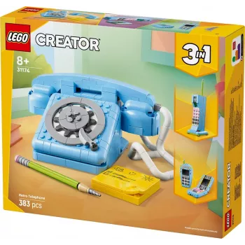 LEGO Creator 3-in-1 31174 Retro Telephone, ehituskomplekt, 383 osa, 8+ aastat, 70×110×150 mm