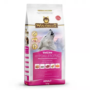 Kuiv koeratoit Wolfsblut VetLine Hüpoallergeenne Hobune — 12 kg, monoproteiin, 20% valku, tera- ja gluteenivaba