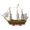 Ehituskomplekt Cobi HMS Victory — 2517 tükki, detailne ajalooline purjelaeva mudel