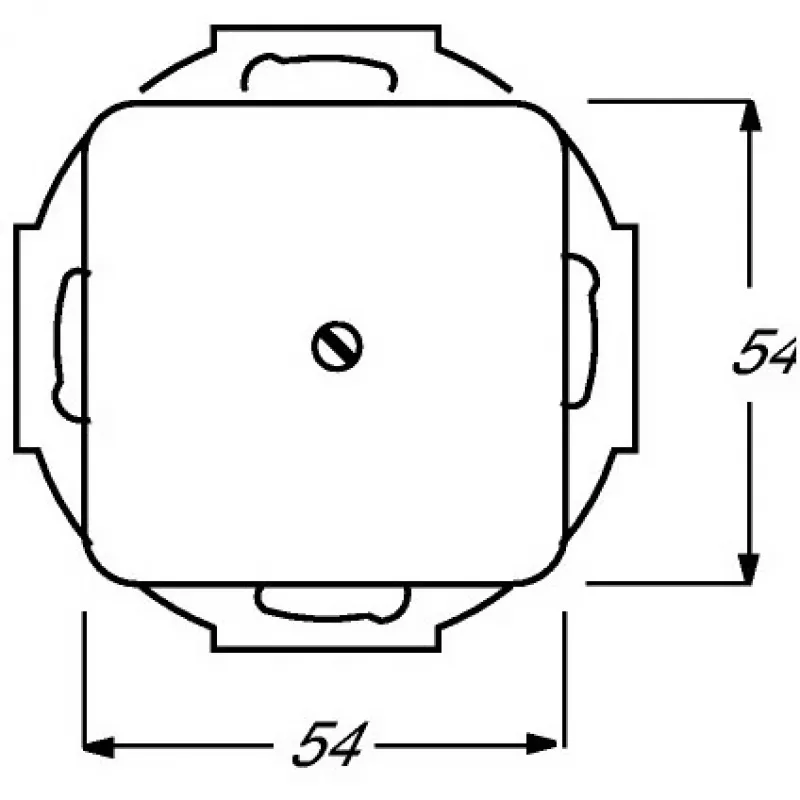 Elektrilüliti lisatarvik Busch-Jaeger 2538-214 — valge lisatarvik lülititele ja raamidele