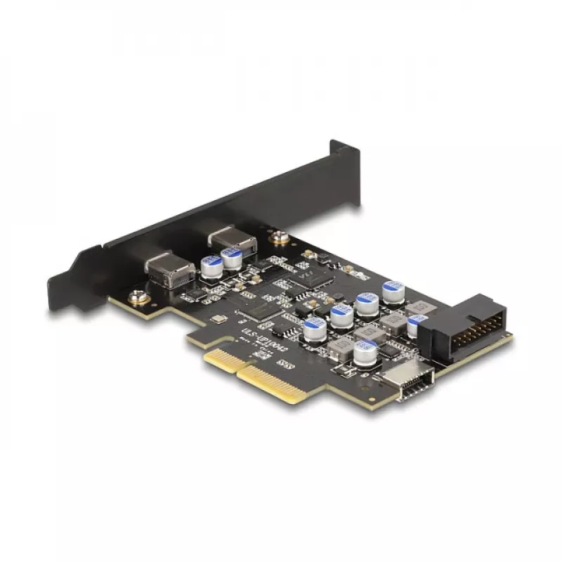 PCI Express x4 kaart DELOCK 90345 kahe välise USB USB-C pordiga