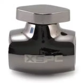 XSPC G1/4 kuulventiil, messingkorpus must-kroom viimistlusega, mudel WASC-504