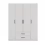 Topeshop ROMANA 160 BIEL KPLB bedroom wardrobe/closet 11 shelves 4 uks(s) valge
