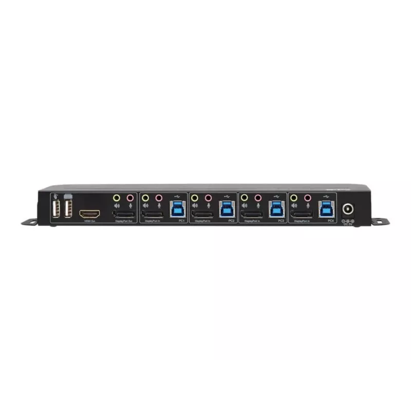Tripp Eaton Tripp Lite seeria 4-pordiline DisplayPort KVM kahe konsoolipordiga (DP ja HDMI)