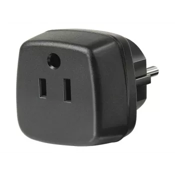 Reisiadapter USA, Jaapan/maandatud pistik, pistikupesa adapter must