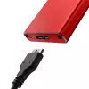 SSD-korpus QOLTEC 51831 USB 3.0 M.2 SATA draividele kuni 2 TB, punane, toetab 30 mm pikkust, kuni 4 draivi