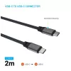 Magnetiline põimitud USB-C kuni USB-C kaabel FIXED FIXDBM-CC2-GR, USB 2.0, põimitud ümbris, fikseeritud pikkus, hall