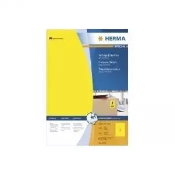 Isekleepuv printerisilt HERMA Coloured Labels A4 210x297 mm kollane paber matt 100 tk