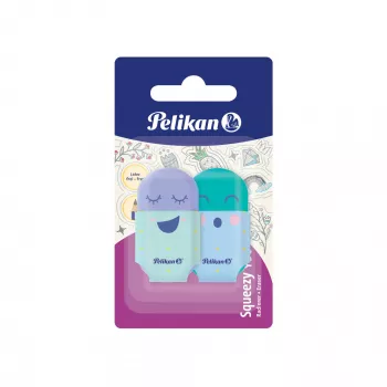 Kustukumm Pelikan 606219 Plastikust Mitmevärviline 2 tk