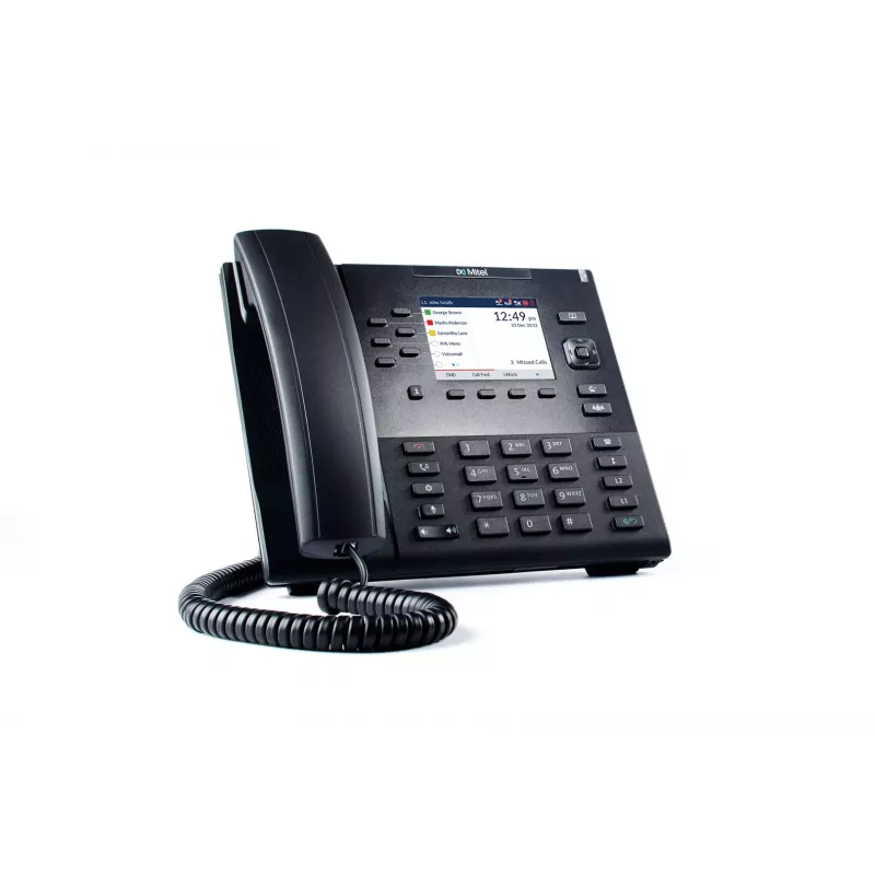 Mitel 80C00002AAA-A IP-telefon must, 9 rida, LCD