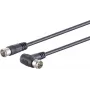 Satelliitkaabel ShiverPeaks 80112-128S nurga all F-Quick pistikuga