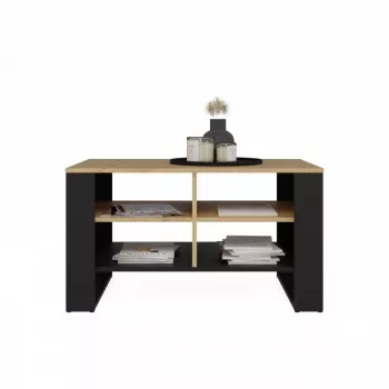 Kohvilaud top e shop Topeshop STOLIK KAWOWY ŁAWA MODERN 4P Dąb Artisan Czerń