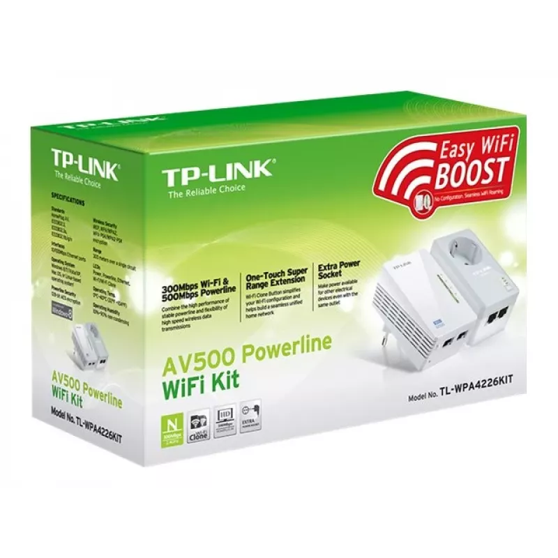 Powerline-Wi-Fi-komplekt TP-Link AV500 600 Mbit/s Ethernet