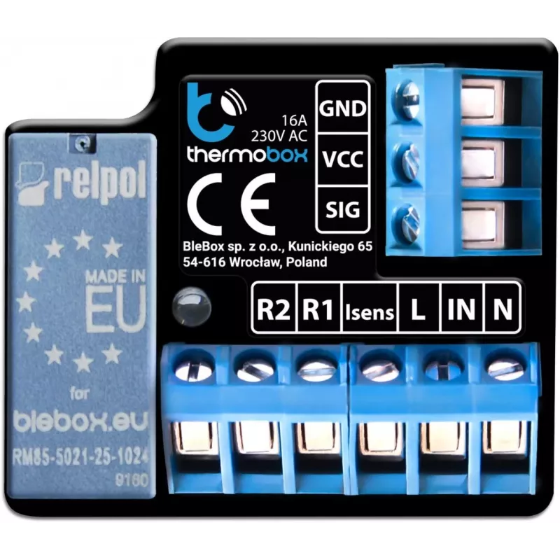 Küttemoodul bleBox Thermobox Smart Control Wi‑Fi, mudel thermobox
