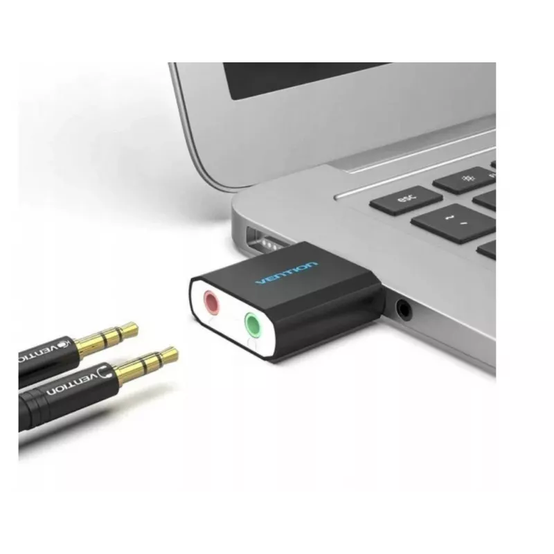 Vention USB väline helikaart Must metalltüüp