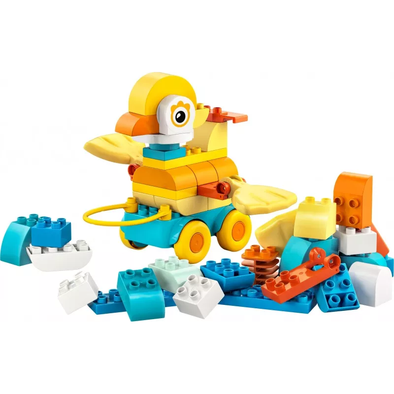 Mänguasjakomplekt LEGO DUPLO 3-in-1 Loomad ratastel 10448 — DUPLO ehita-ja-mängi loomad, 58 tk, vanus 2+