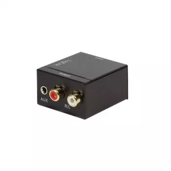LogiLink CA0101 Toslink / RCA / Jakk heliadapter Must