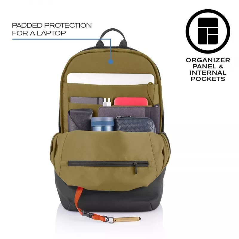 Vaba aja seljakott XDDESIGN Bobby Soft 15,6-tollise sülearvuti sektsiooniga, 16 L, PET, must