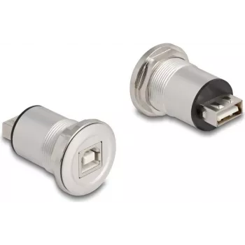 DeLOCK 88194 pistikupesa tüüp B + USB tüüp A must hõbedane