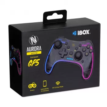 iBox IGP5 mängukontroller must Bluetooth mängupult analoog/digitaal Android, Nintendo Switch, Nintendo Switch Lite, Nintendo Switch OLED, PC, iOS
