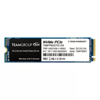 Team Group MP33 - SSD - 2 TB - sisemine - M.2 2280 - PCIe 3.0 x4 (NVMe) - must (TM8FP6002T0C101)