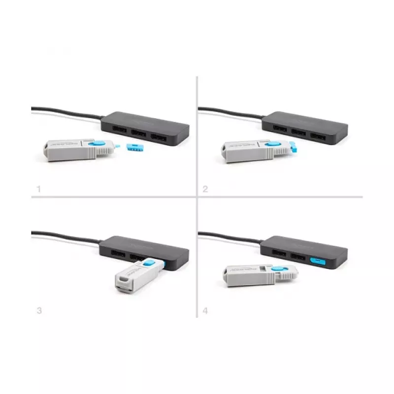 Port blocker DeLOCK 20927 DisplayPort 4 tk + lukustustööriist
